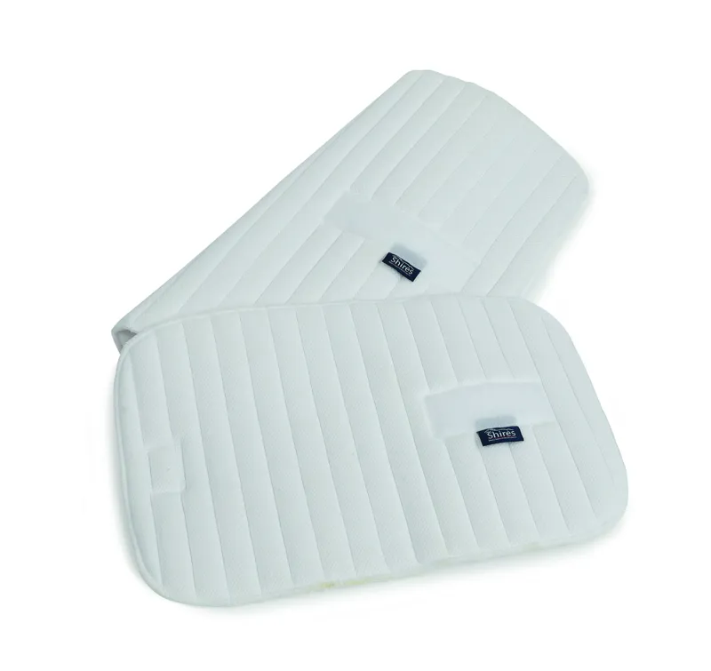 Shires Bandage Pads Set of 4 in Large White